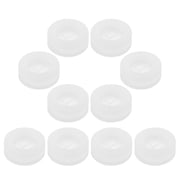 NICERIO Silicone Straw Hole Plugs Transparent for Lids and Jars 10Pcs