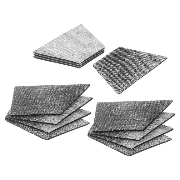 NICERIO 12Pcs Billiard Table Cushion Rail Bumper Replacement Rubber Pads Grey for Home Use