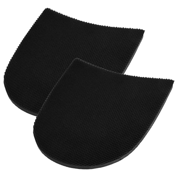 FENGGUIQU 1Pair Heel Repair Kit for Shoes Black Rubber Sole Protector Anti Slip Patch