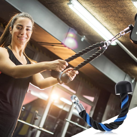 NICERIO 1Pc Fitness Pull Rope Single Head with Swivel for Triceps and Shoulder Training