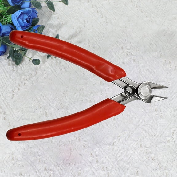 NICERIO 1Pc Metal Wire Pliers with Strong Solid Stainless Steel Blades for DIY Home Use Red