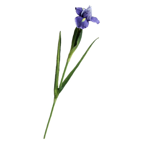 NICERIO 1Pc Purple Iris Fake Flower PU Material Simulation Flower for Wedding Decoration and Home Use