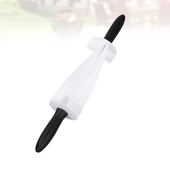 NICERIO 1Pc White Croissant Maker Rolling Pin with Hanging Hole Dishwasher Safe for Home