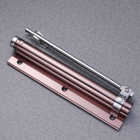NICERIO 1Pc Adjustable Door Closer Buffer Rose Plated Gold with Powerful Spring for Home Door Use