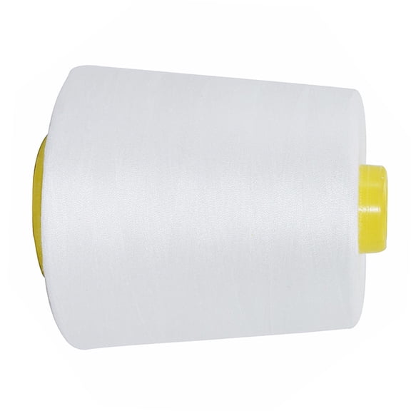 NICERIO Versatile White Polyester Sewing Thread for Hand and Machine Use