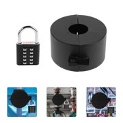 NICERIO 1Set Black Door Lock Cover with Protective Guard for Preventing Unauthorized Turning