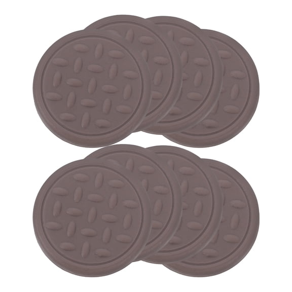 NICERIO Table Coasters Brown Silicone 8 Pieces