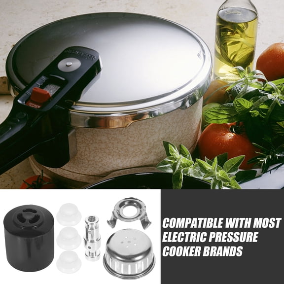 NICERIO 1Set Complete Pressure Cooker Valve Replacement Parts with Steam Release and Safety Valves