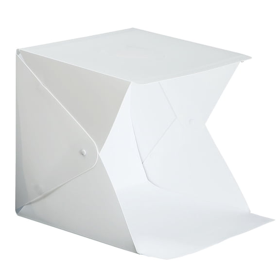 NICERIO 1Set Portable Photo Box with LED Lighting and White Backgrounds for Home Product Shoots