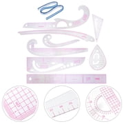 NICERIO 1Set Transparent Sewing Ruler Set for Fabric with Clear Scale Perfect for Home Sewing Supplies