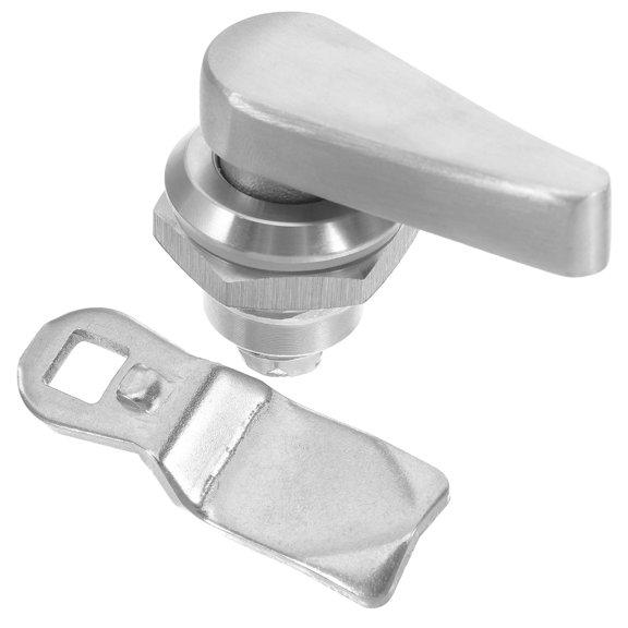 NICERIO 1Set Versatile Cam Lock for Tool Cabinet and Toolbox with Plated Silver Finish