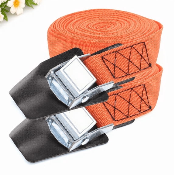 NICERIO Orange Endless Ratchet Strap Heavy Duty Tie Down Straps for Car Cargo Securing