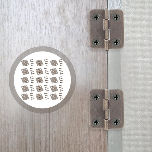 NICERIO 200-Piece Small Box Hinges Assorted Colors for Projects and Handmade Craft Enthusiasts
