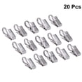 thumbnail image 1 of NICERIO Satin Nickel Curtain Clips, 20 Pieces - Drapery Hooks for Window Curtains and Drapes, 1 of 4