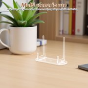 NICERIO 20Pcs Acrylic Card Display Shelf Stand for Sports Cards and Badge Collections