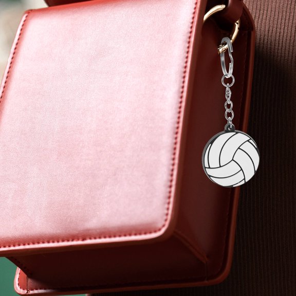 NICERIO 20Pcs Adorable Volleyball Keychain Compact PVC Sports Key Chain for Bag Accessories