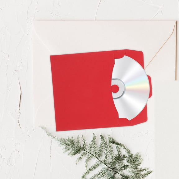 NICERIO 20Pcs Kraft Paper Dvd Sleeves Assorted Color Cd Covers for Easy DIY Labeling and Longterm Protection