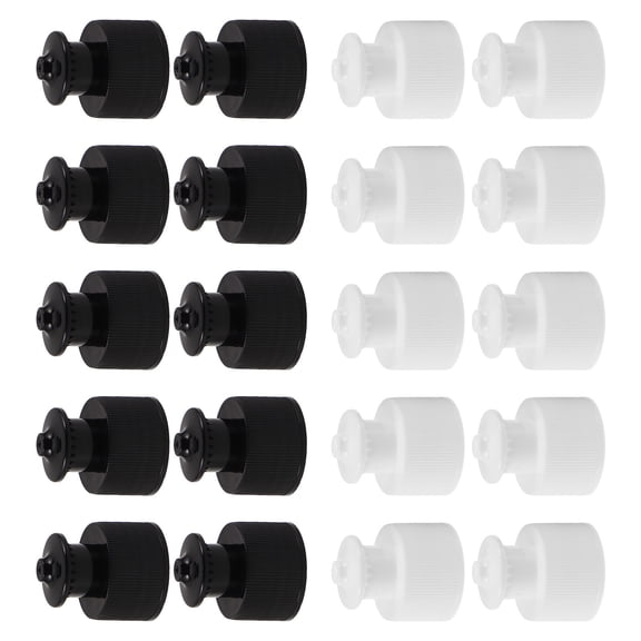 NICERIO 20Pcs Plastic Sports Water Bottle Replacement Caps Screw Top Leak Proof Lids