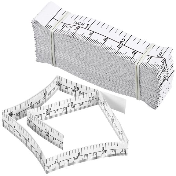 NICERIO 25Pcs Disposable Measuring Tape Paper for Wound Measurement and Body Measurement Tools