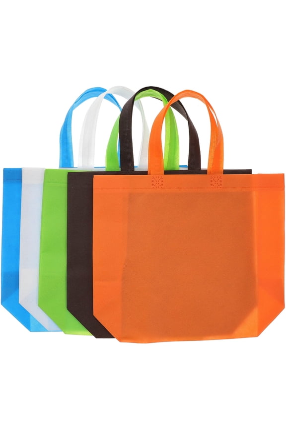 25pcs Reusable Cloth Bags Assorted Color Utility Tote Bag for Grocery Stores