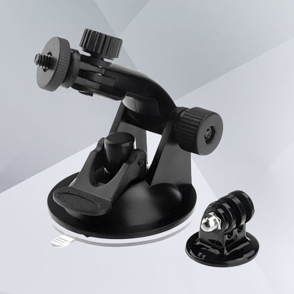 NICERIO 2Pcs Black Tripod Swivel for 4 Camera with Quick Release Base for Cars Boats and Windshield Use