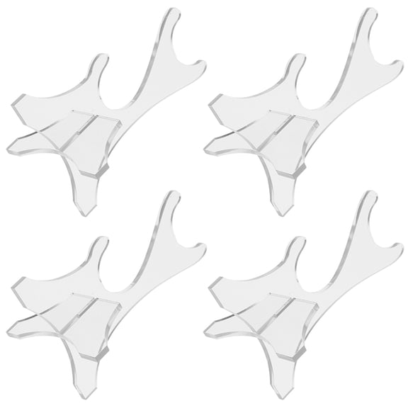 NICERIO Wand Display Stand Clear Acrylic Sturdy Desktop Storage 2Pairs
