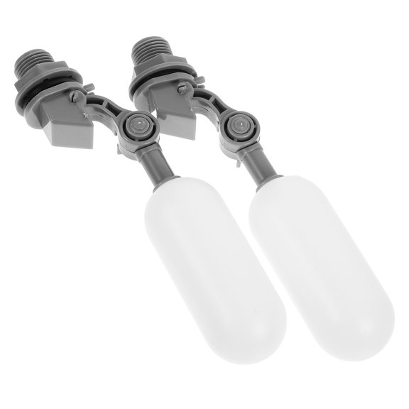 NICERIO 2-Pack Automatic Water Control Valve Grey PA Nylon for Home Use, Prevents Overflow and Water Waste