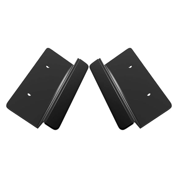 NICERIO 2Pcs Black Cabinet Foot Pull Handles for Touchless Opening of Kitchen and Bathroom Doors