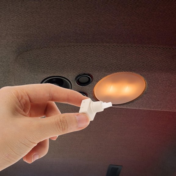 NICERIO 2Pcs Car Dome Light Switch Replacement Kit White ABS Material Modern Design