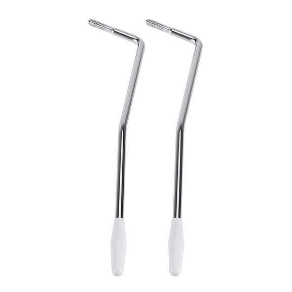 NICERIO 2Pcs Electric Guitar Tremolo Arm Thread with Easy Install and Fashionable White Tip Plated Silver
