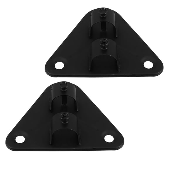 NICERIO 2Pcs Fan Wall Mounting Bracket Black Metal Holder for Garage and Outdoor Electric Fans
