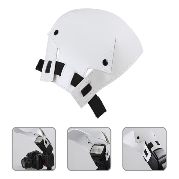 NICERIO 2Pcs Light Modifier for Flash Photography Light Reflector PU White
