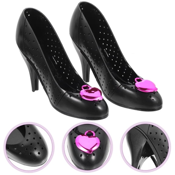 NICERIO 2Pcs Plastic High Heel Cake Topper for Birthday Wedding Party Cake Decorations