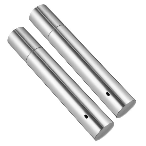 NICERIO 2Pcs Portable Stainless Steel Certificate Tube for Birth Certificate Organizer and Document Protection