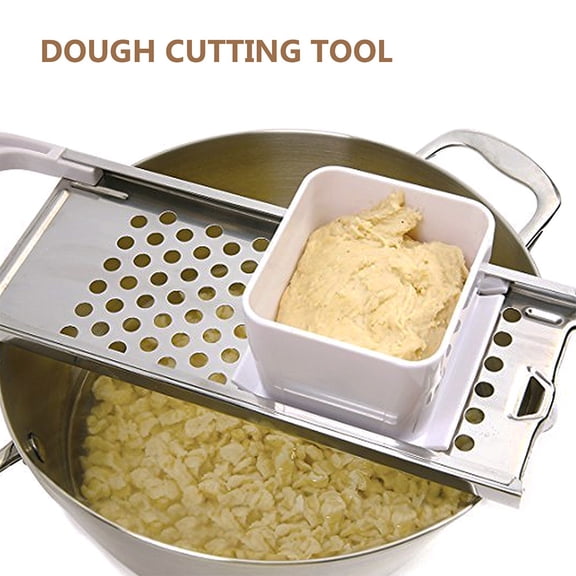 NICERIO 2Pcs Practical Dough Cutting Tool Stainless Steel Manual Hand Slicer for Kitchen Use