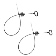 NICERIO 2-Pack Recliner Handle Replacement with Aluminum Alloy Grip and Cable for Sofa and Couch Repair Parts