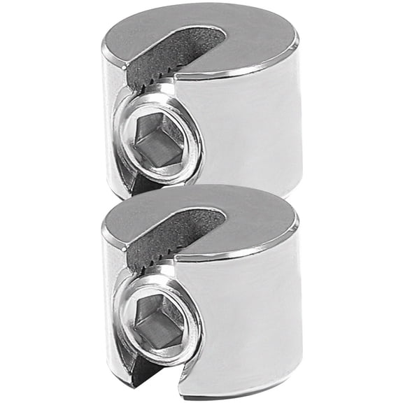 NICERIO 2Pcs Stainless Steel Wire Clips Rust Resistant Cable Fasteners for Brick Wall and Timber