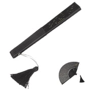NICERIO 2pcs Cooling Hand Fans Foldable Bamboo Silk For Home Decor And Daily Use