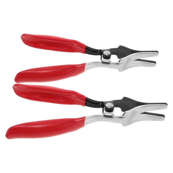 NICERIO 2pcs Hose Separator Pliers For Auto Repair Chrome Tangsten Steel Hose Removal Pliers
