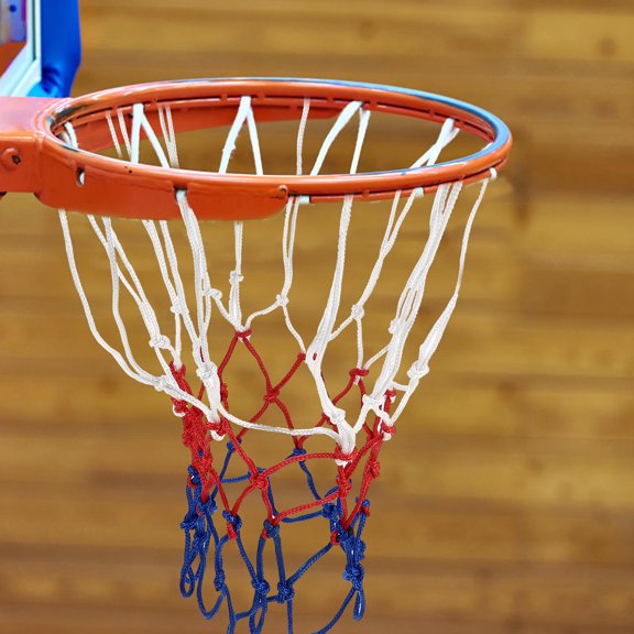 NICERIO 2pcs Outdoor Basketball Nets with Prevent Tangled Design for Community Courts Blue