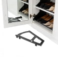 NICERIO 2pcs Shoe Cabinet Replacement Hinges Black Plastic Flip Plate ...