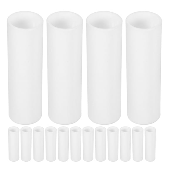 NICERIO 30Pcs Canopy Tent Pipe Connector White Plastic Replacement Parts for Outdoor Tent Support