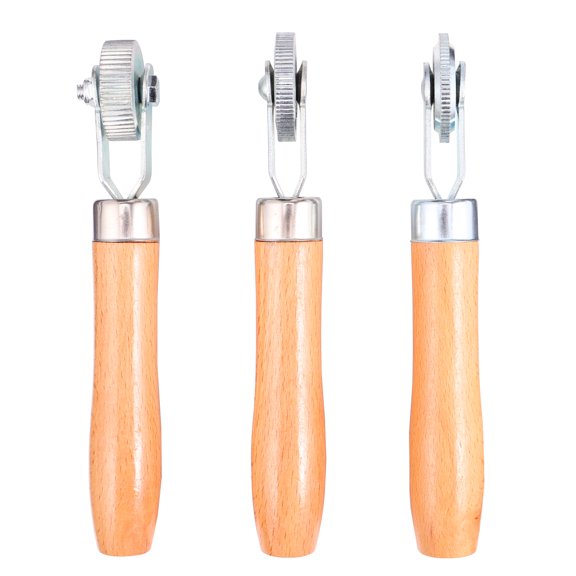 NICERIO 3Pcs Silver Car Tire Repair Patch Roller Set Portable Tire Compaction Tool for Seal