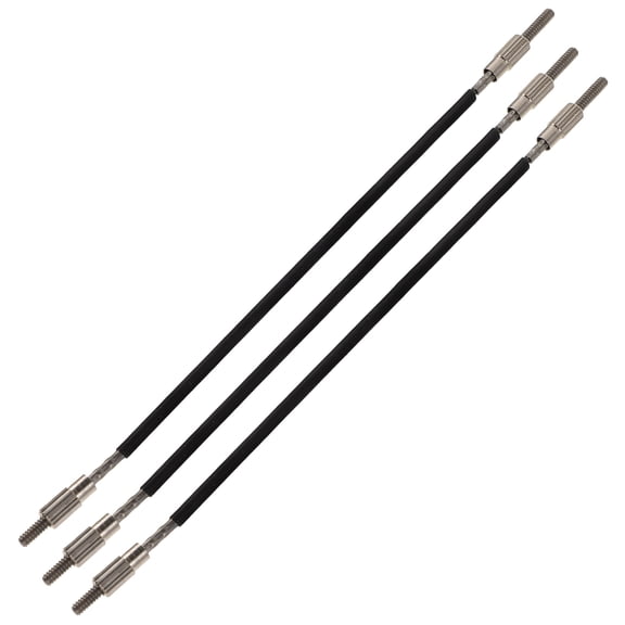 NICERIO 3Pcs Violin Tailgut Black Steel Wire Cord Suitable for 4 4 Violin Accessory