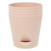 NICERIO Large Plastic Self Watering Plant Pots With Drainage for Flowers and 4 Pack