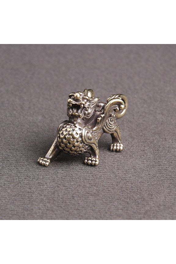 4Pcs Golden Copper Charm Key Chain Pendant with Retro Style for Home and Car