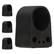 NICERIO 4-Pack Black Anti-Slip Fitness Equipment Foot Pads for Home Gym Stability and Floor Protection