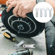NICERIO 4Pcs Precision Control Pneumatic Angle Grinder Tool Plated Silver with Low Noise for Detailed Tasks