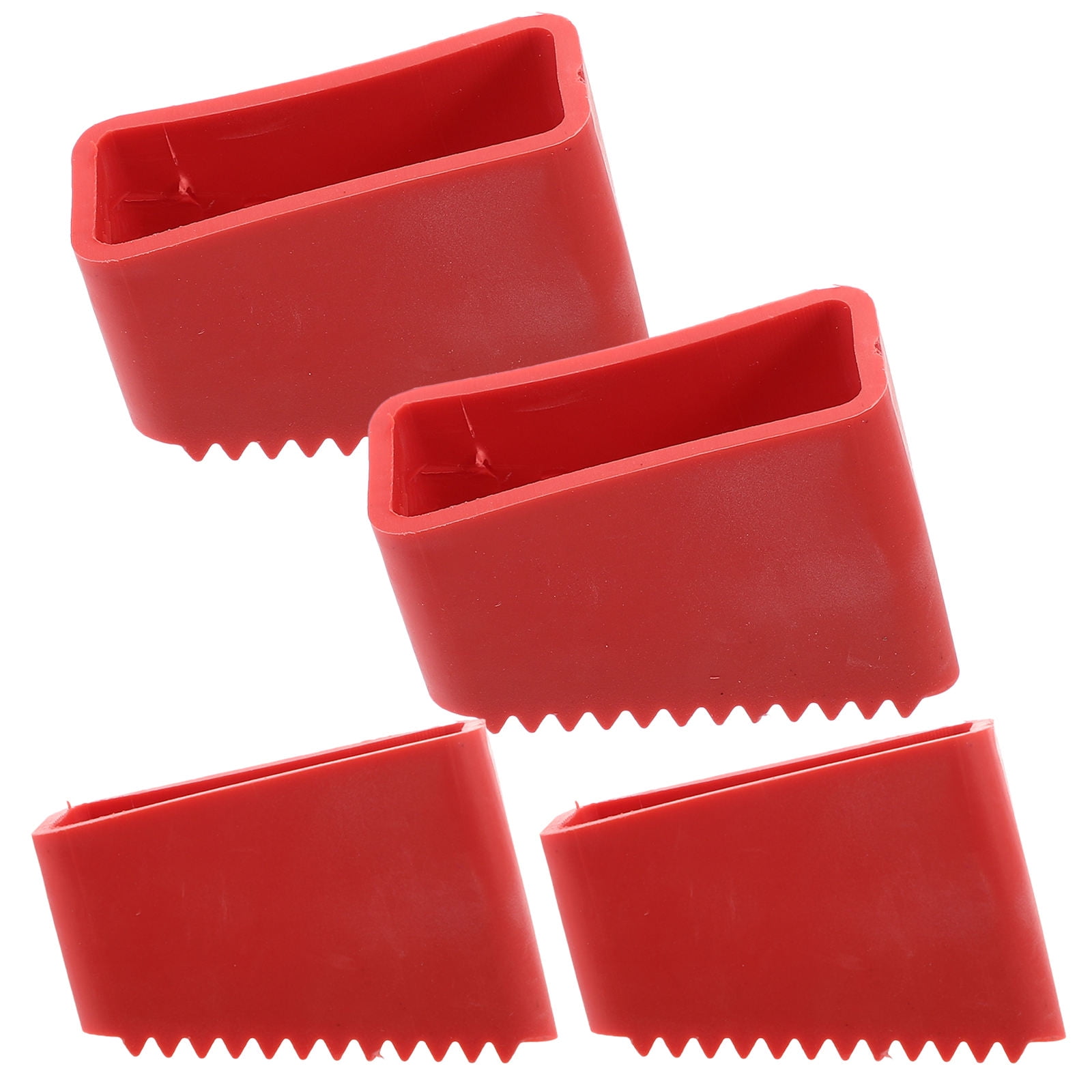 Point Ladder Rubber Protector NICERIO 4Pcs Rubber Ladder Feet Protectors Rosy Rubber Durable Ladder ...