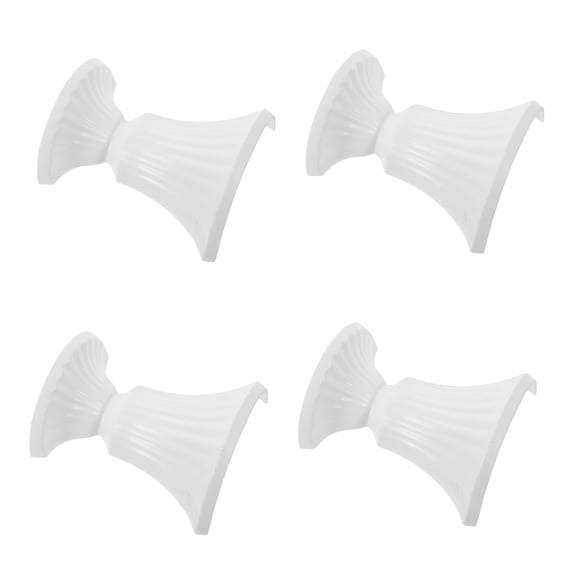 NICERIO 4Pcs White Rustic Wall Planter Half Pot Wall Sconce Style Vase for Indoor Outdoor Decor